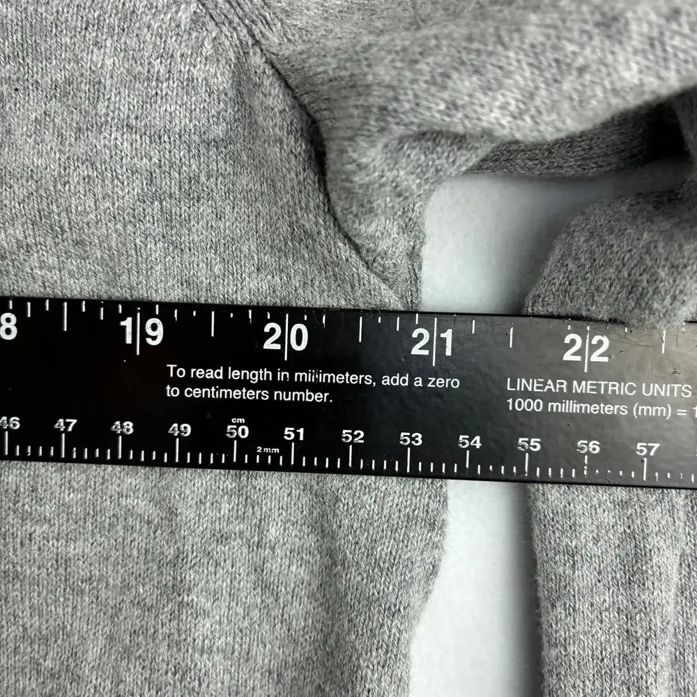 Banana Republic Cotton Cashmere Crew Neck Sweater Men's Large Grey Minimalist